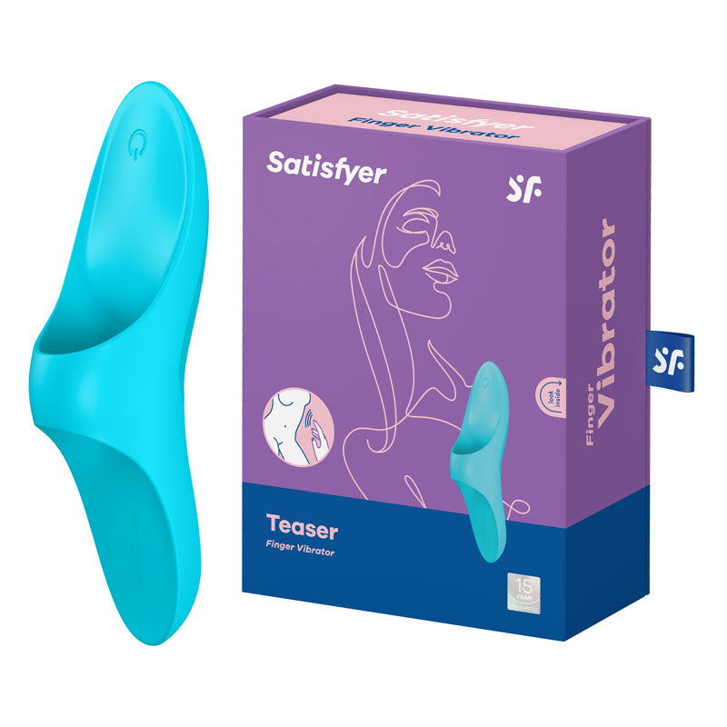 Satisfyer Teaser - Light Blue USB Rechargeable Finger Stimulator Satisfyer